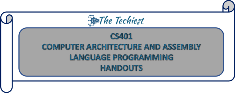CS401 Handouts